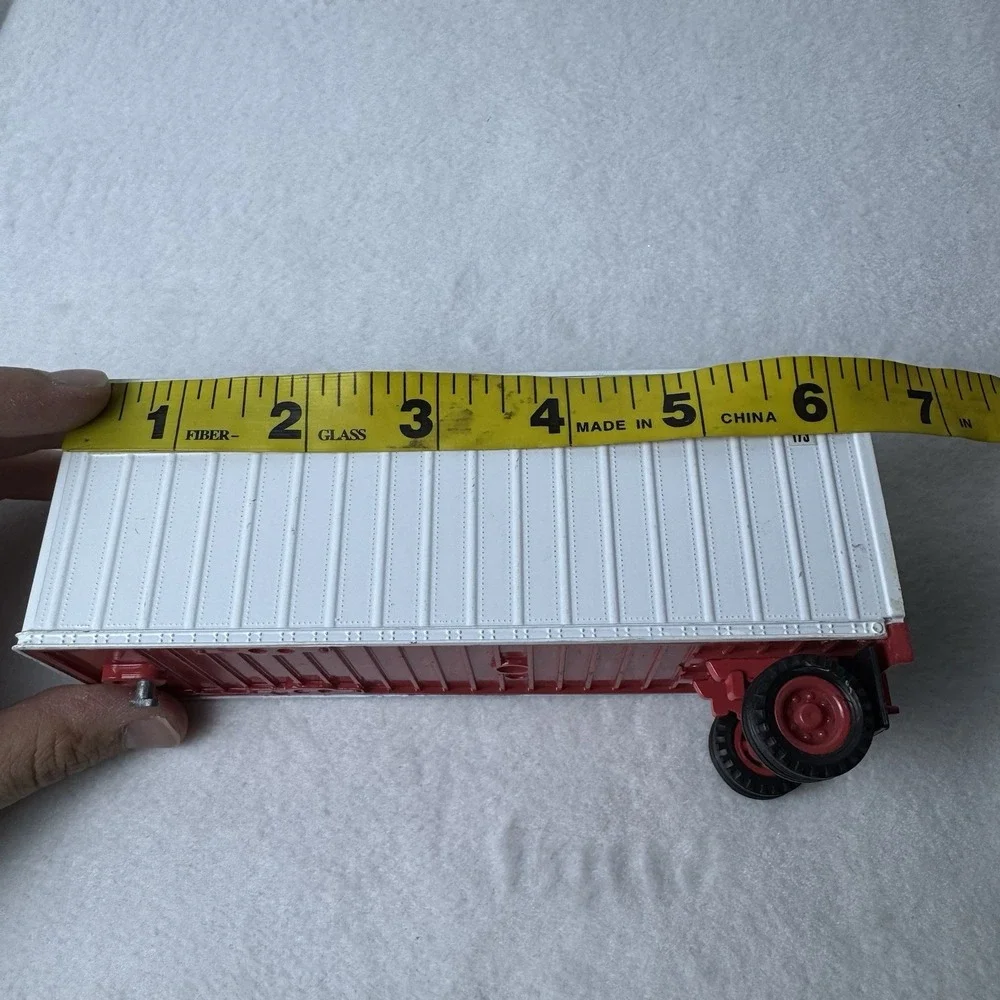 Vintage Consolidated Freightways‎ CF Diecast Toy Trailer Metal White Light Wear